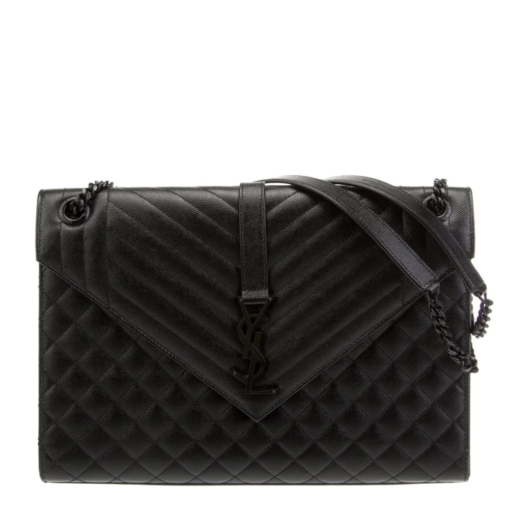 MSRP$3300 NWT YSL SAINT LAURENT Large TriQuilted Matelasse Grain de Poudre - Picture 5 of 17